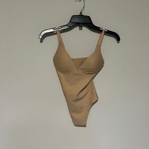 SKIMS Tan Shapewear Bodysuit